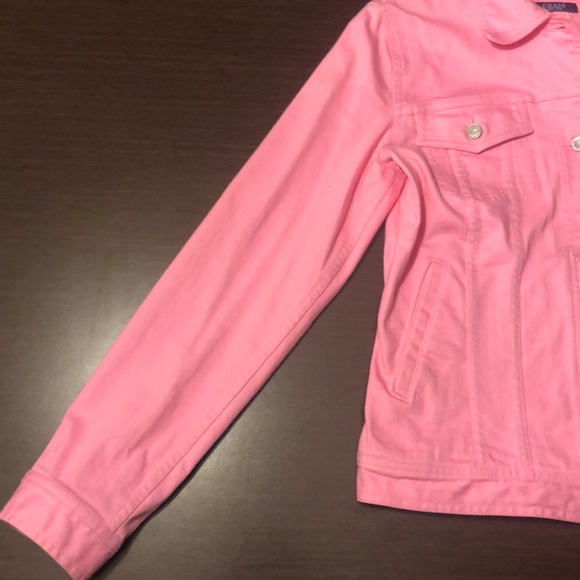 Chaps Pink Denim Jacket size Small - Picture 5 of 9
